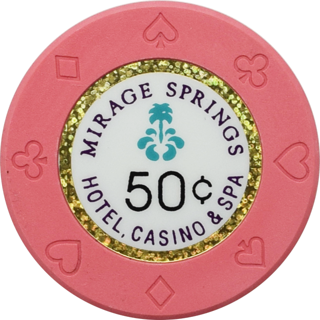 Mirage Springs Casino Desert Hot Springs California 50 Cent Chip