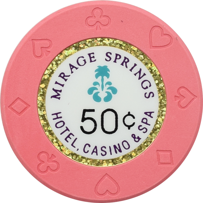 Mirage Springs Casino Desert Hot Springs California 50 Cent Chip