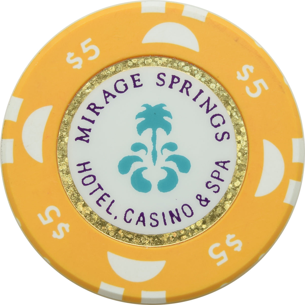 Mirage Springs Casino Desert Hot Springs California $5 Chip