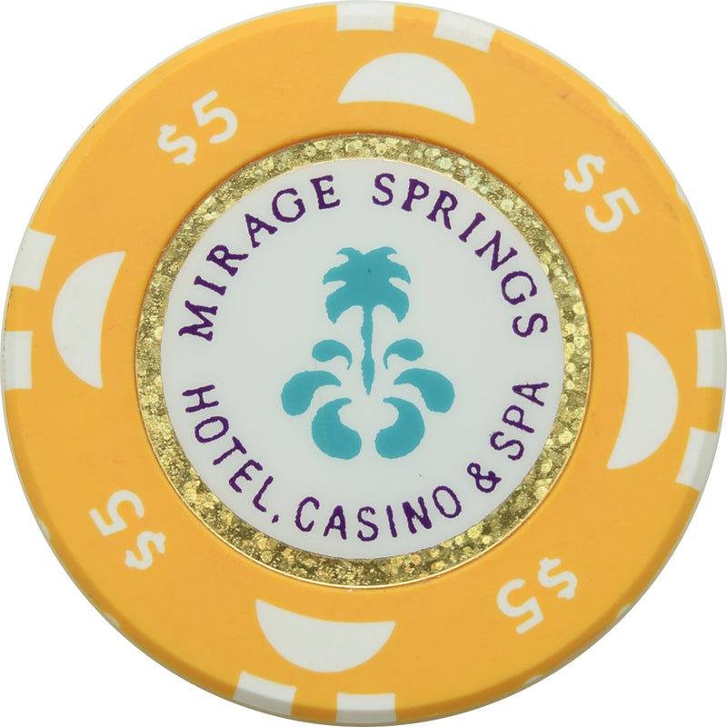 Mirage Springs Casino Desert Hot Springs California $5 Chip