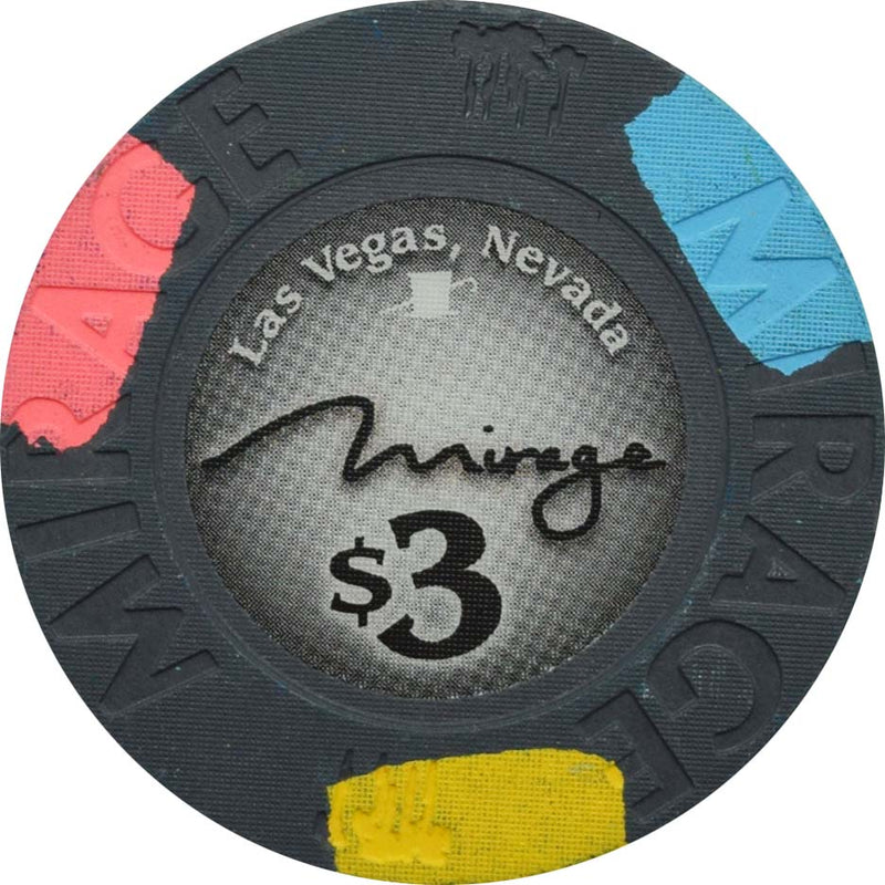 Mirage Casino Las Vegas Nevada $3 Chip 2009
