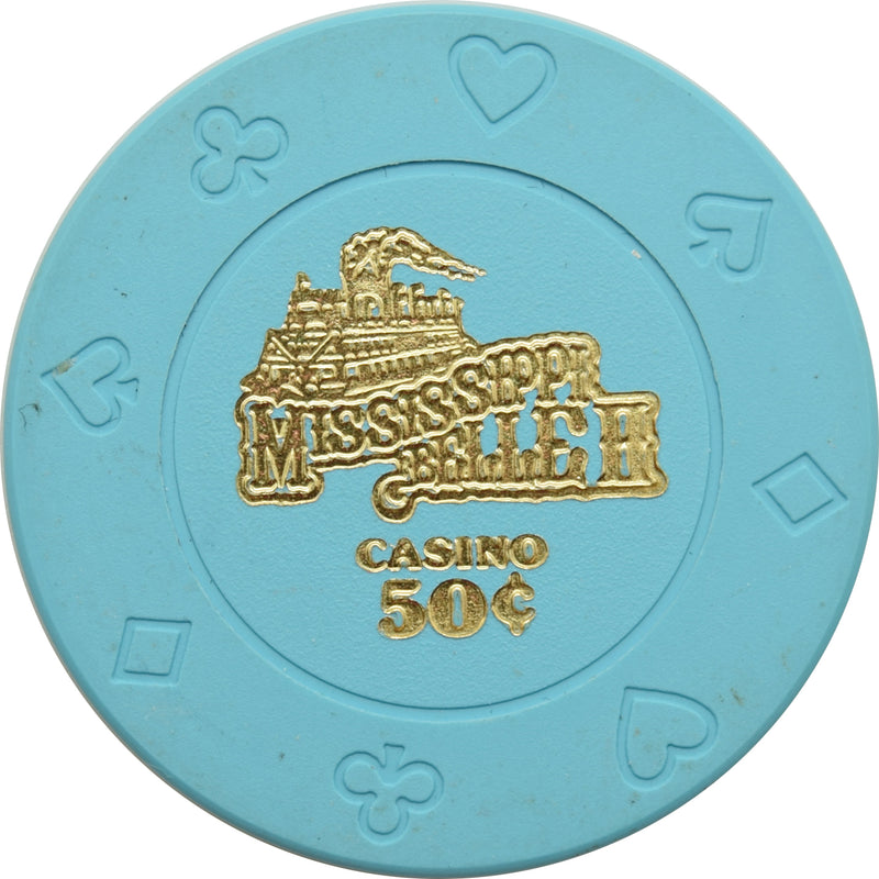 Mississippi Belle II Casino Clinton Iowa 50 Cent Chip