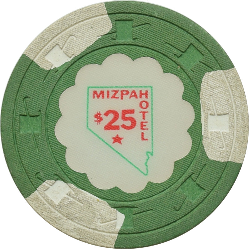 Mizpah Casino Tonopah Nevada $25 Chip 1976