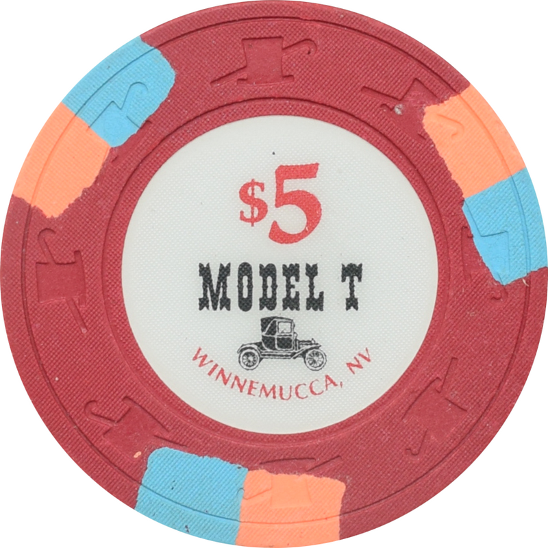 Model T Casino Winnemucca Nevada $5 Chip 1985