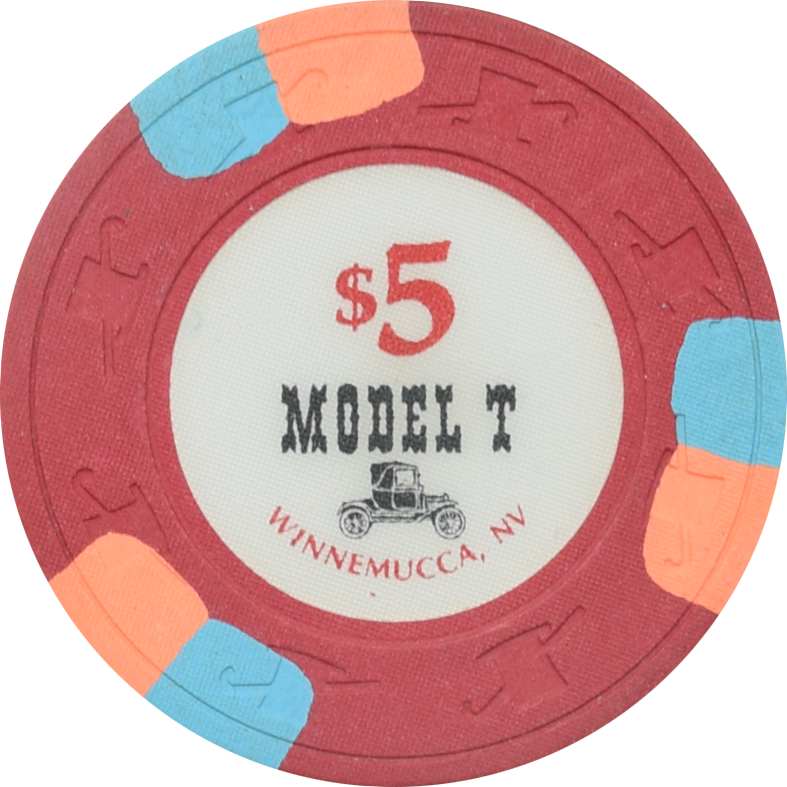 Model T Casino Winnemucca Nevada $5 Chip 1985