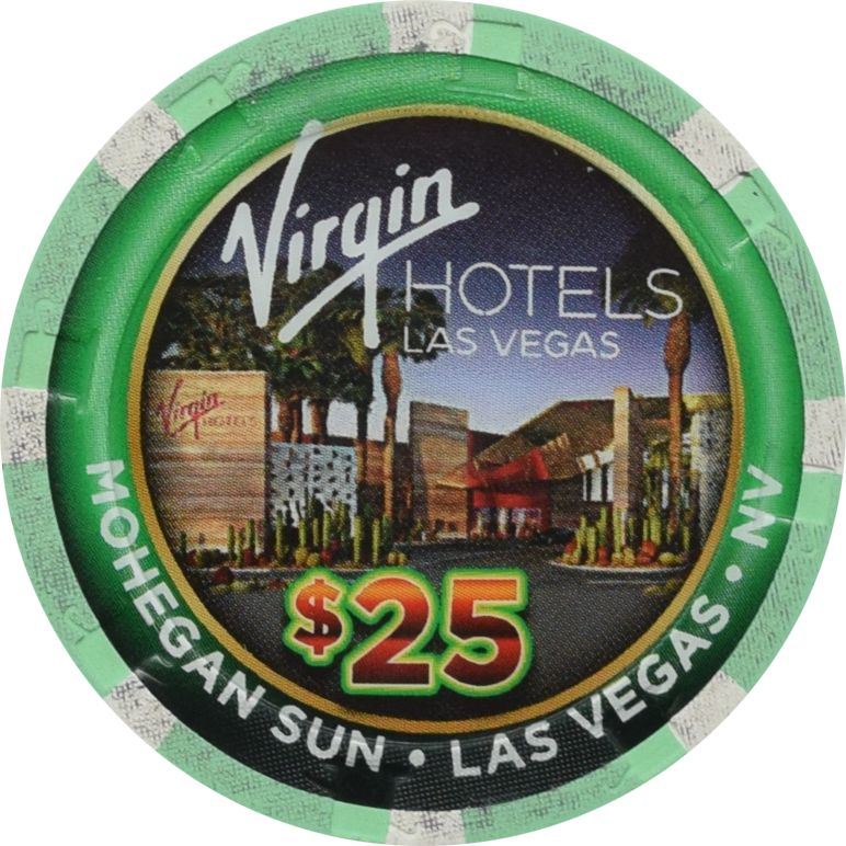 Mohegan Sun Casino at Virgin Hotels Las Vegas Nevada $25 Grand Opening Chip 2021