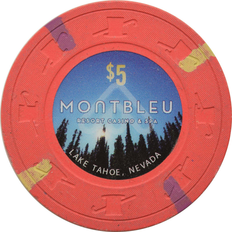 Montbleu Casino Lake Tahoe Nevada $5 Chip 2006