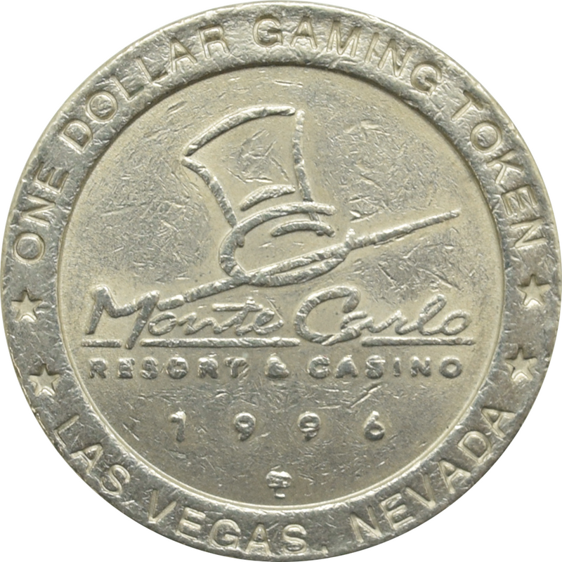 Monte Carlo Resort & Casino Las Vegas Nevada $1 Token 1996