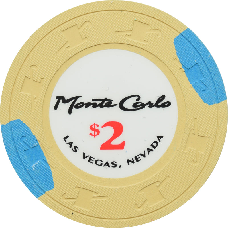 Monte Carlo Casino Las Vegas Nevada $2 Chip 2011