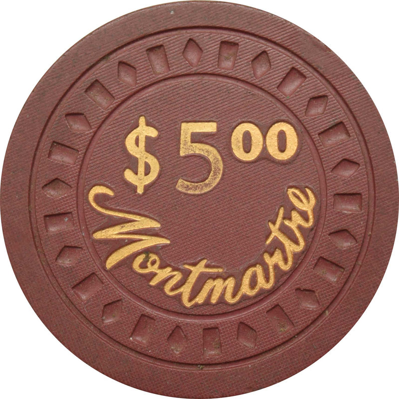 Montmartre Casino Havana Cuba $5 Chip