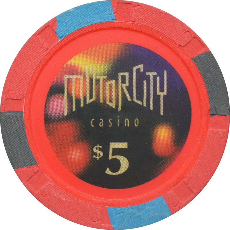 Motor City Casino Detroit Michigan $5 Chip
