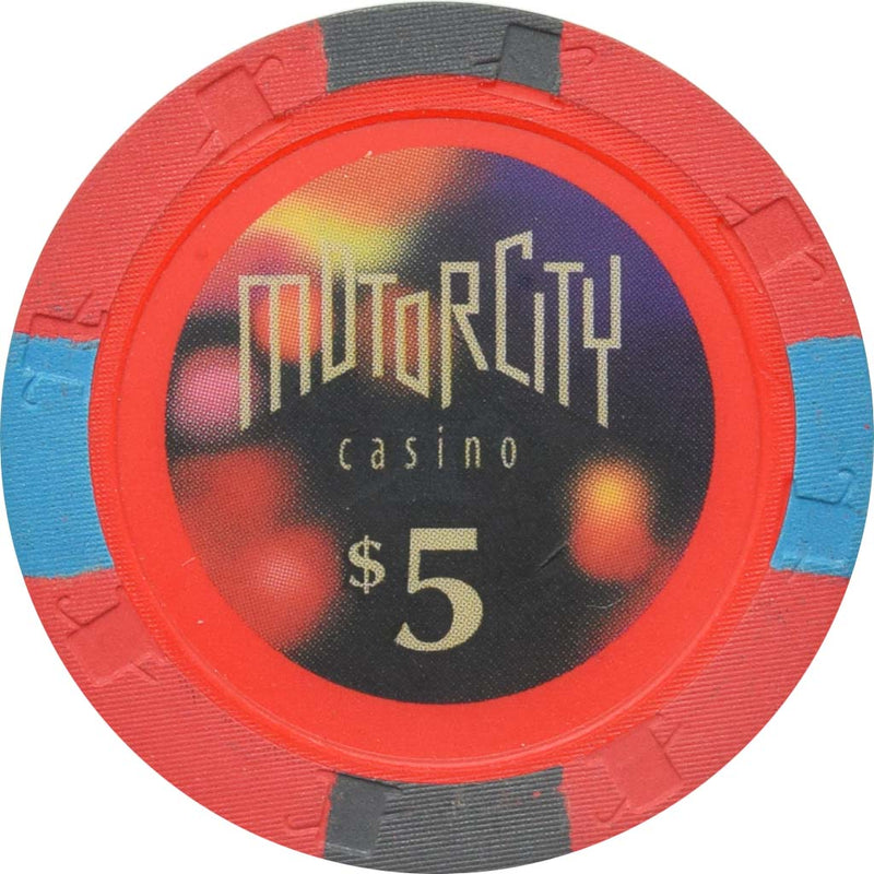 Motor City Casino Detroit Michigan $5 Chip