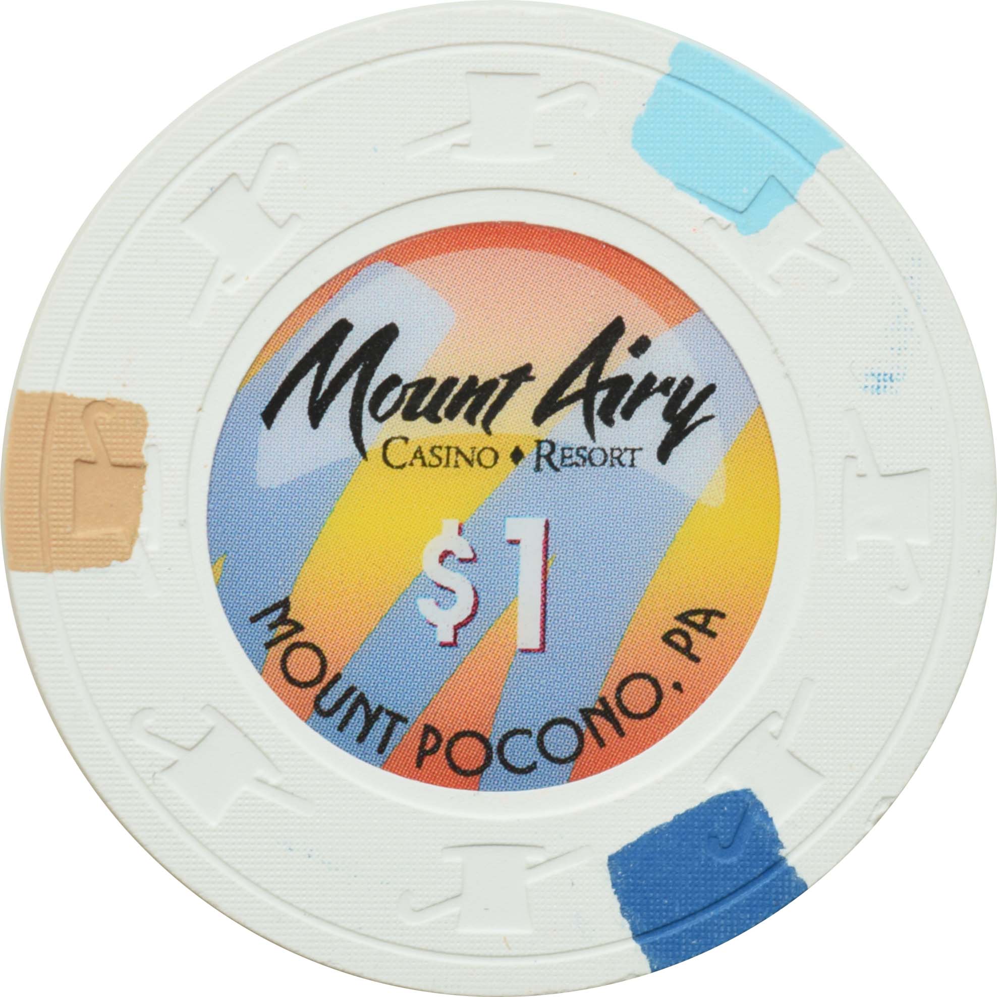 Mount Airy Casino Resort Mount Pocono Pennsylvania $1 Chip