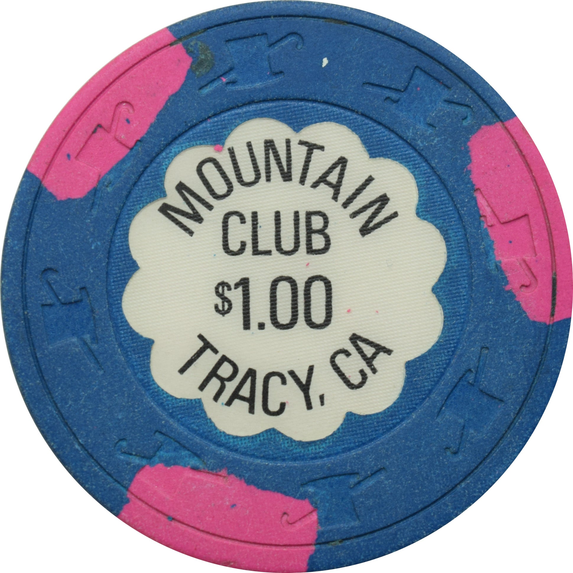 Mountain Club Casino Tracy California $1 Chip