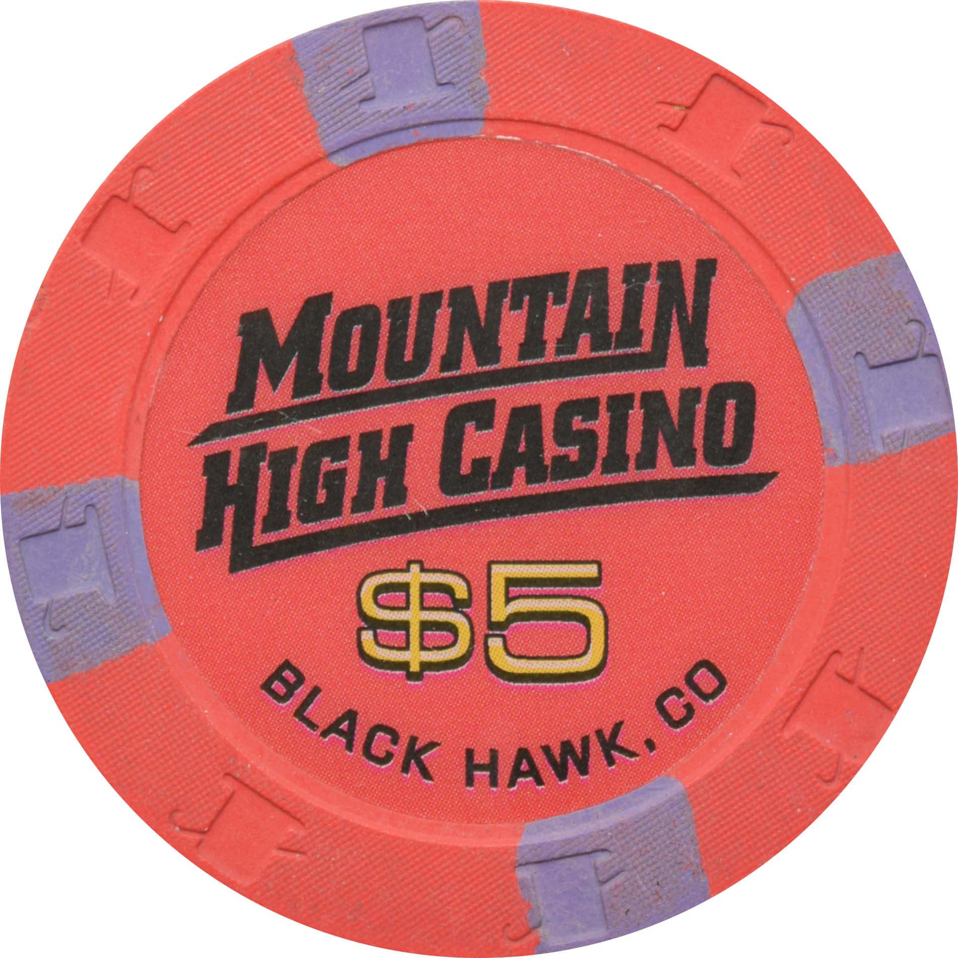 Mountain High Casino Black Hawk Colorado $5 Chip