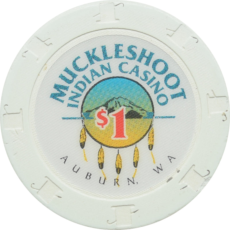 Muckleshoot Casino Auburn Washington $1 Chip