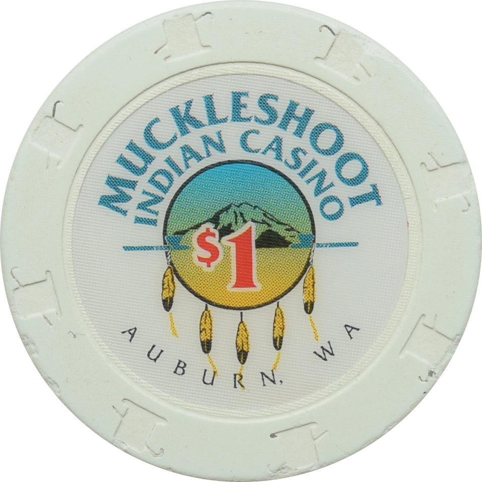 Muckleshoot Casino Auburn Washington $1 Chip