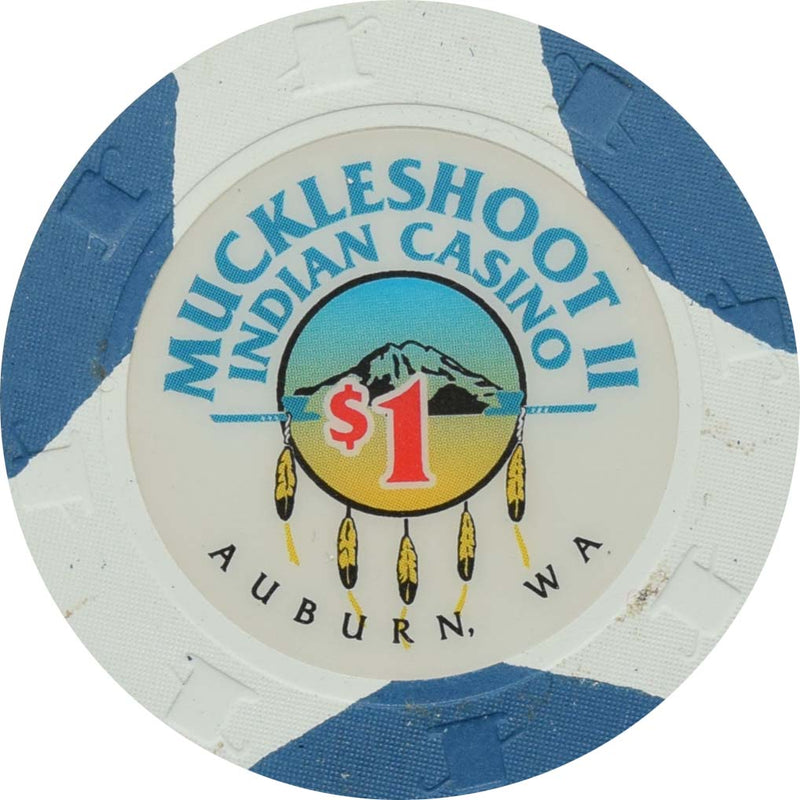 Muckleshoot II Indian Casino Auburn Washington $1 Chip