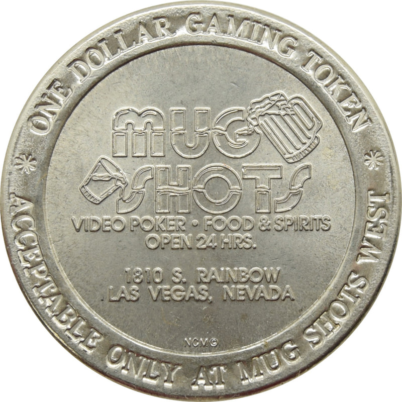 Mug Shots (West) Las Vegas NV $1 Token 1992