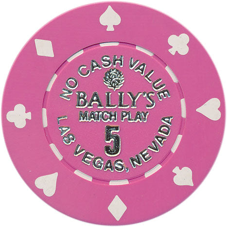 Ballys Casino Las Vegas Nevada 5 NCV Chip 1988