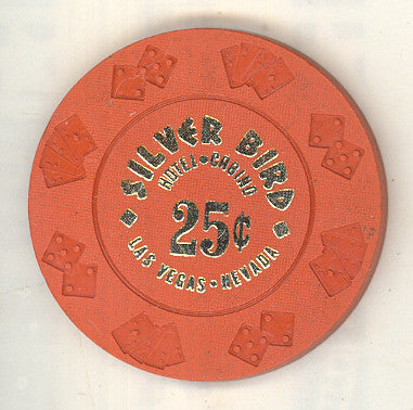 Silver Bird Hotel Casino 25 cent chip 1976 - Spinettis Gaming