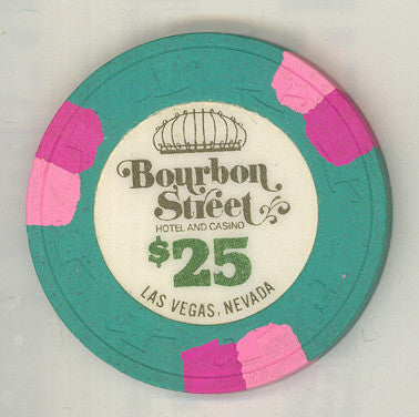 Bourbon Street Casino $25 (green 1988) Chip - Spinettis Gaming - 2