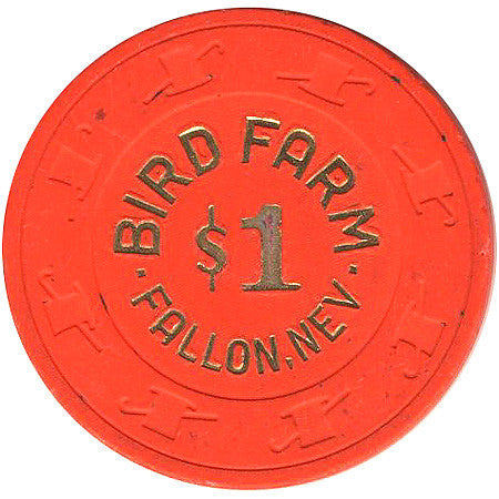 Bird Farm Casino $1 Orange Chip - Spinettis Gaming - 1