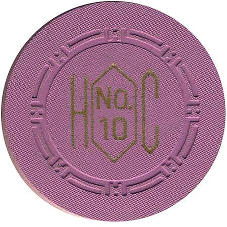 Harolds Club No. 10 Lavender chip - Spinettis Gaming