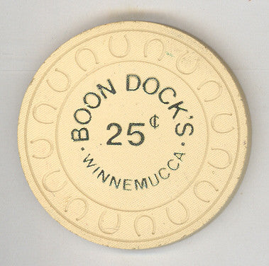 Boon Dock's Casino 25 (beige 1981) Chip - Spinettis Gaming - 2
