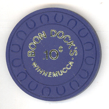 Boon Dock's Casino 10 (navy 1981) Chip - Spinettis Gaming - 2