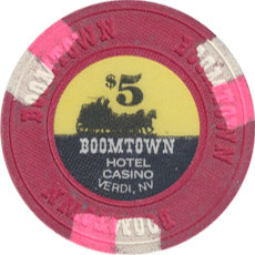 Boomtown Casino Verdi Nevada $5 Chip 1989