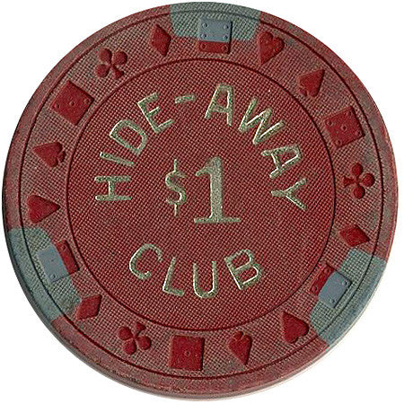 Hide-Away Club $1 (red) chip - Spinettis Gaming - 1