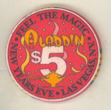 Aladdin Casino Las Vegas Nevada  $5 Chip 1991