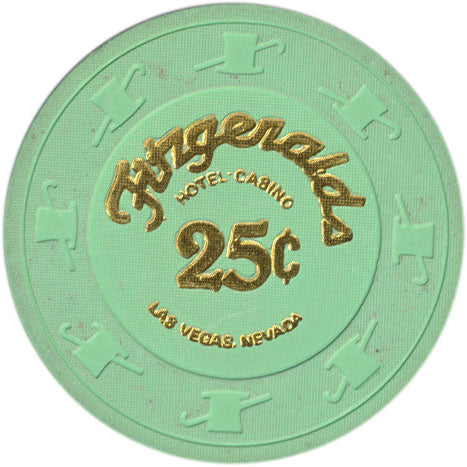 Fitzgeralds Las Vegas Nevada 25 Cent Chip 1980s