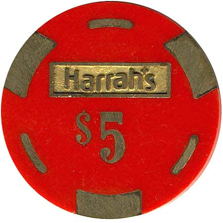 Harrah's $5 red chip - Spinettis Gaming - 1
