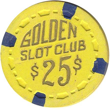 Golden Slot Club $25 (yellow) chip - Spinettis Gaming - 2