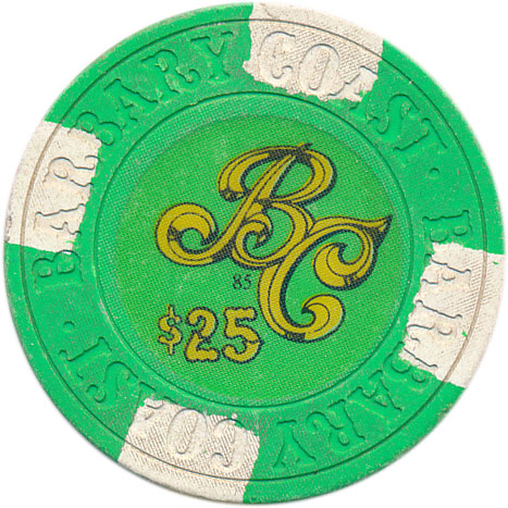 Barbary Coast Casino Las Vegas Nevada $25 Chip 1985