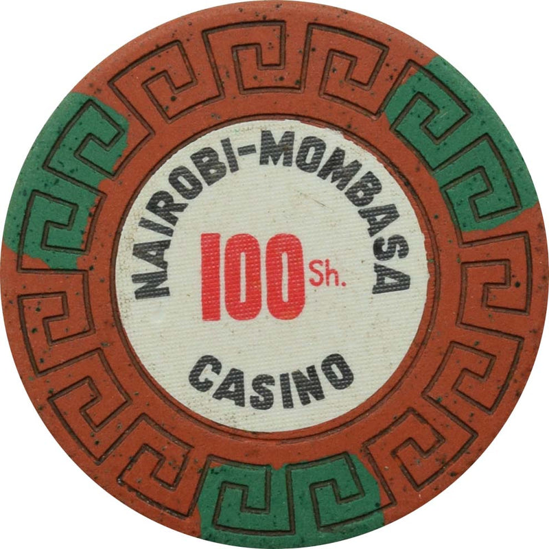 Nairobi Mombasa Casino (Inter National Casinos) Kenya 100 Shilling Chip