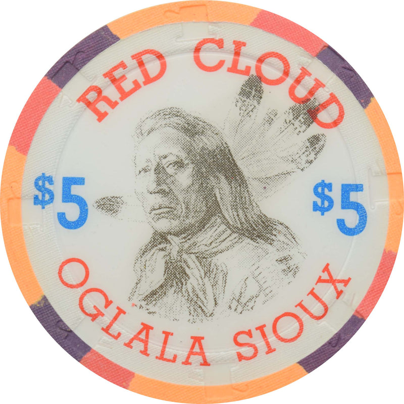 Indian Chiefs $5 Red Cloud Chip Paulson Fantasy