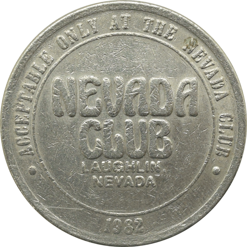 Del Webb Nevada Club Casino Laughlin Nevada $1 Token 1982