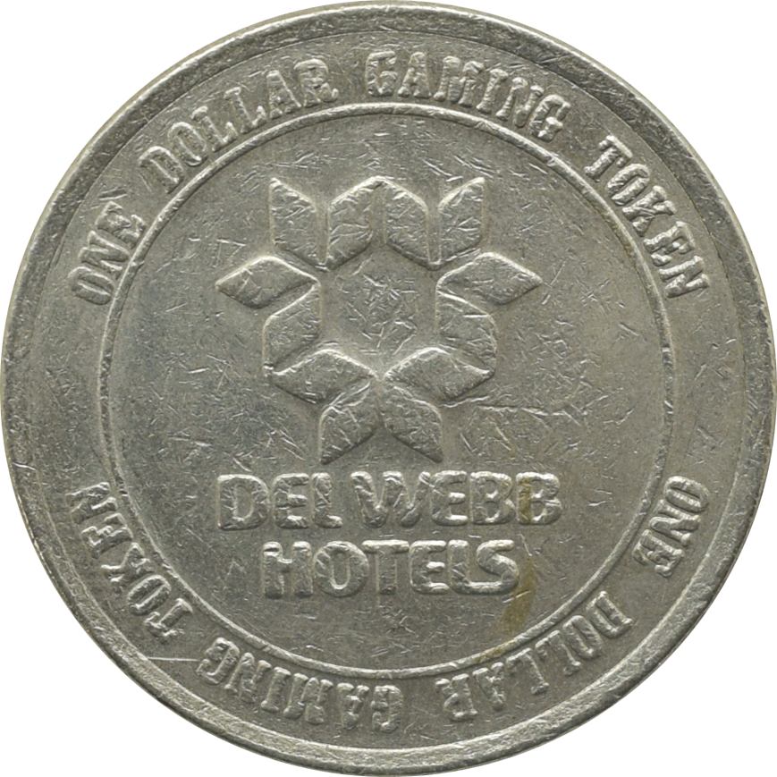 Del Webb Nevada Club Casino Laughlin Nevada $1 Token 1982