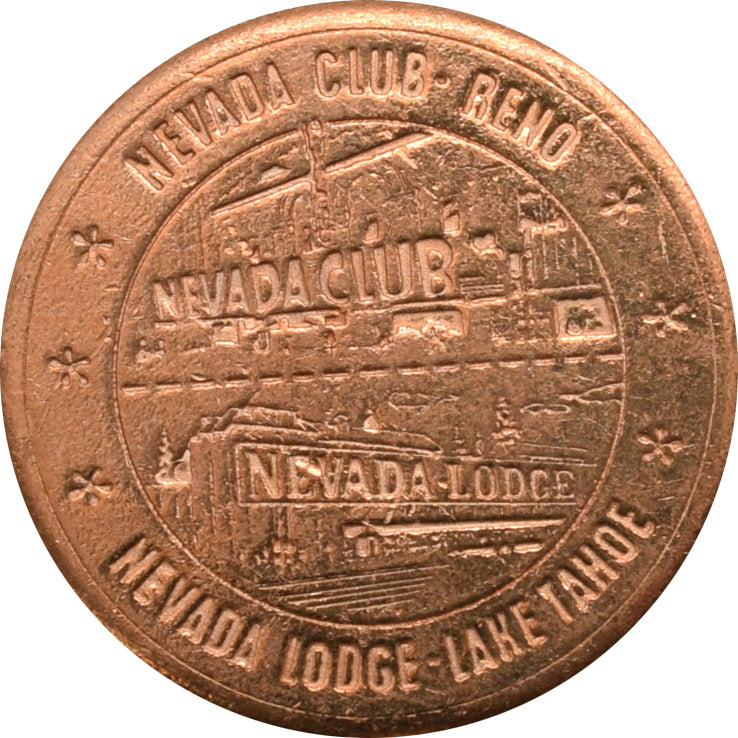 Nevada Club/Lodge Casino Reno/Lake Tahoe NV $1 Token