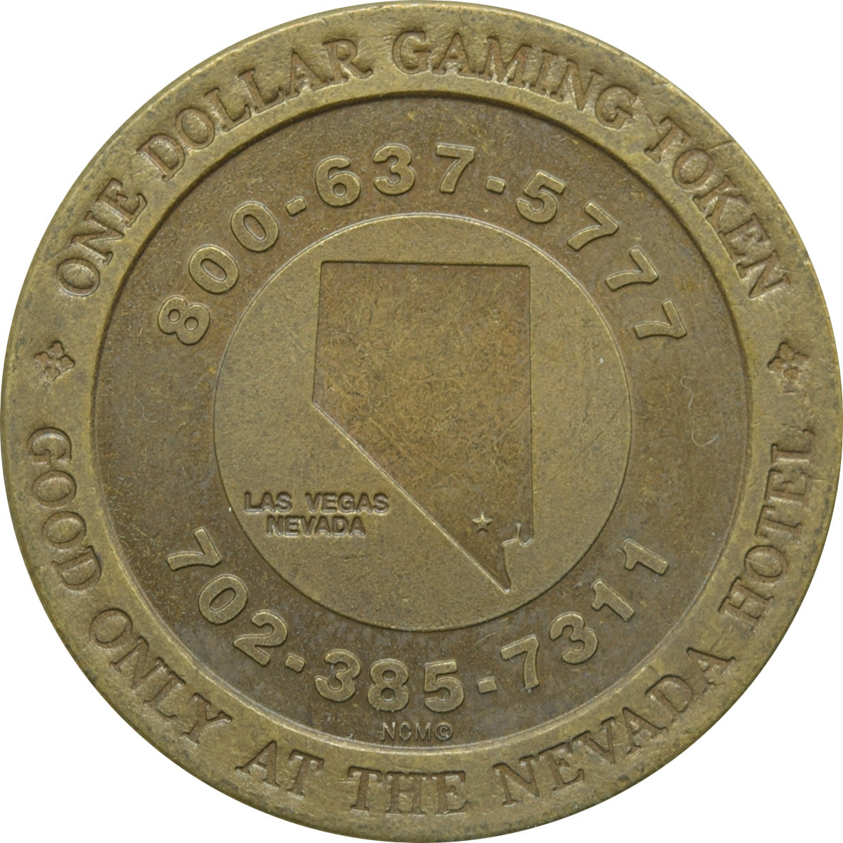 Nevada Hotel Casino Las Vegas NV $1 Token 1992