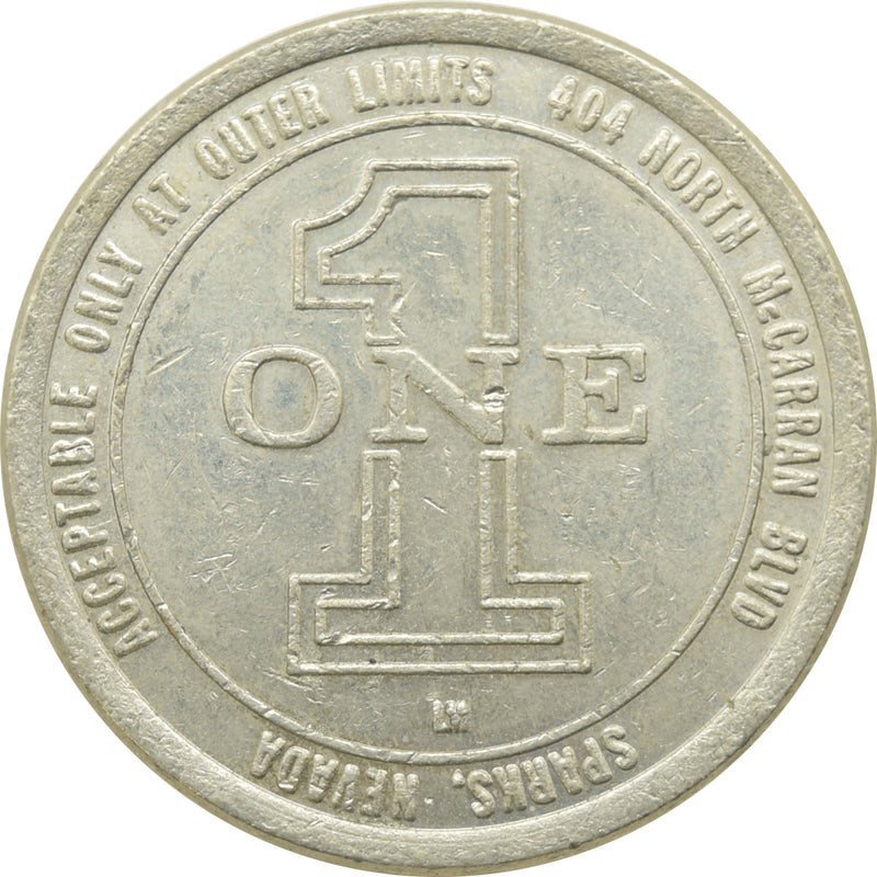 Outer Limits Lounge Sparks NV $1 Token 1988