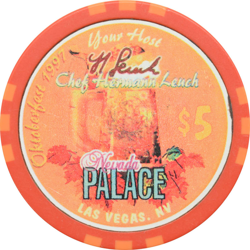 Nevada Palace Casino Las Vegas Nevada $5 Oktoberfest Chip 1997
