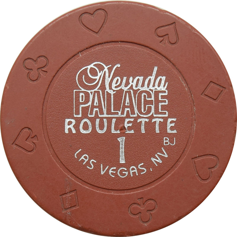Nevada Palace Casino Las Vegas Nevada Brown Roulette 1 Chip 2004