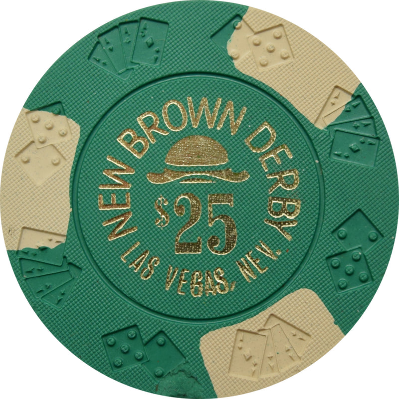 New Brown Derby Casino Las Vegas Nevada $25 Chip 1979