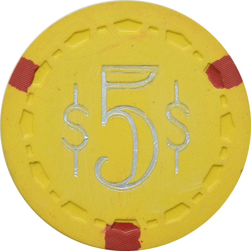 New China Club Casino Reno Nevada $5 Chip 1952