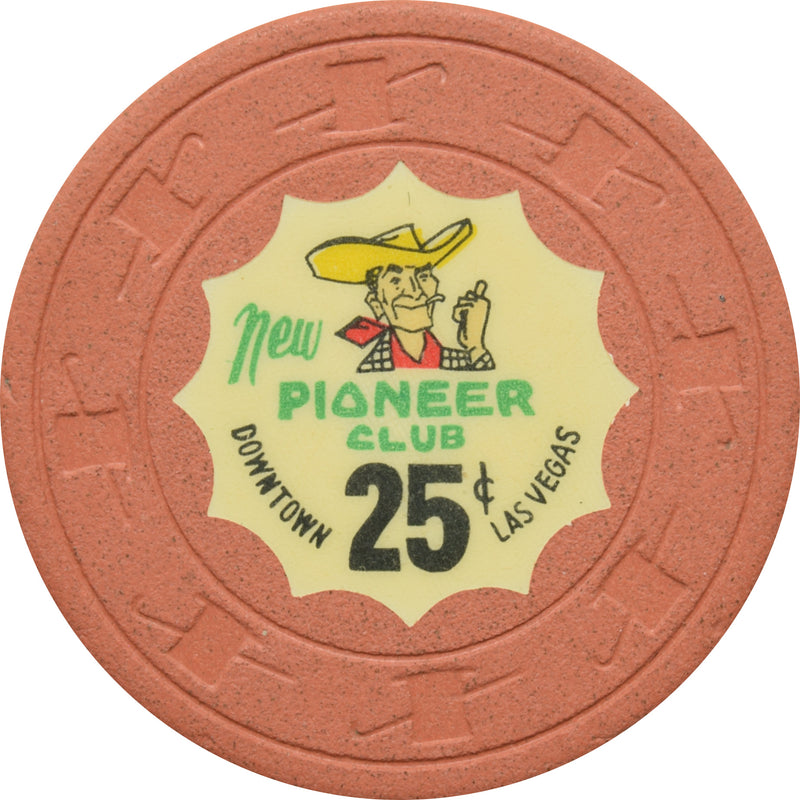 Pioneer Club Casino Las Vegas Nevada 25 Cent Chip 1955
