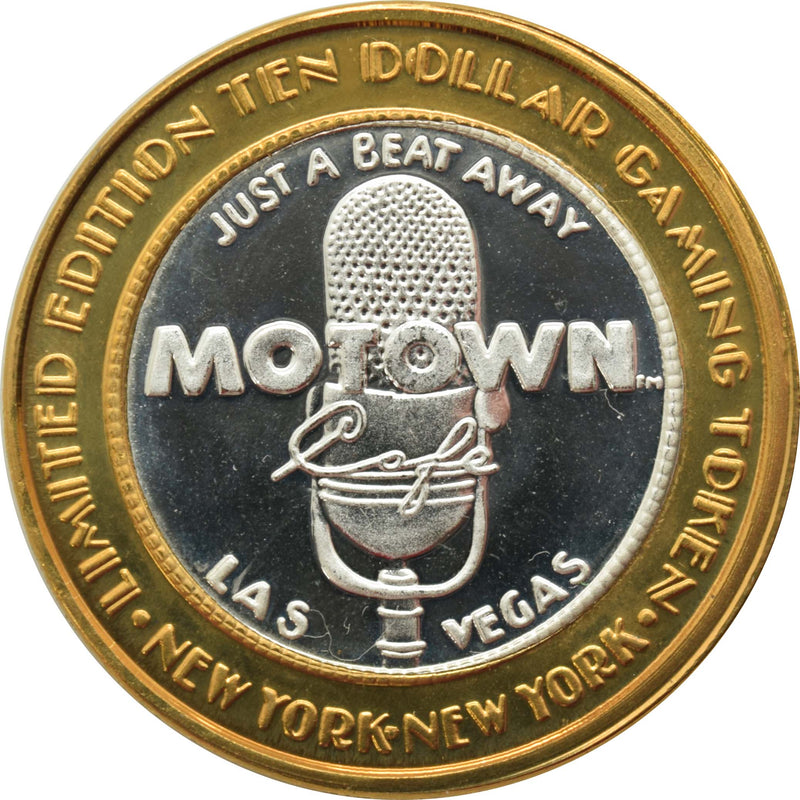 New York New York Casino Las Vegas "Motown Cafe" $10 Silver Strike .999 Fine Silver 1998